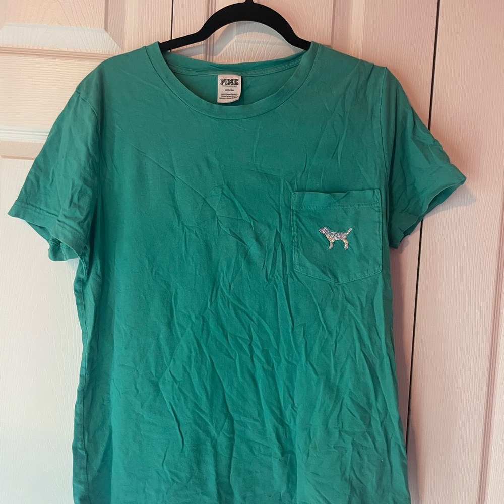 Victoria's Secret PINK Teal T-Shirt